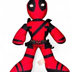 Red Superhero Marvel Deadpool Plush Toy for Kids - Licensed Style